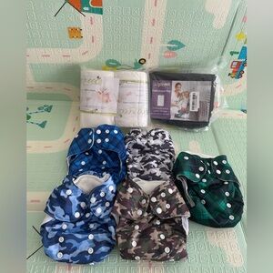 Wegreeco Set of 5 Cloth Diapers